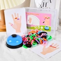 Gioco educativo di anelli colorati per bambini con carte sfida e campanello - Set di Gioco RING RING GAME