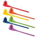 Set di gioco cucchiaio e uovo in legno colorato per l'equilibrio dei bambini all'aperto - Set di 6 Cucchiai e 6 Uova (tl06)