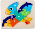 Puzzle 3D in legno pterosauro per bambini con pezzi colorati e numerati - Pterosauro