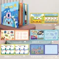 Libro sensoriale interattivo per bambini a tema viaggi nel mondo con giochi educativi - Giro del Mondo