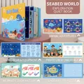 Ocean-themed quiet book for toddlers featuring underwater animal sorting and puzzles - Undersea World