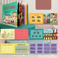 Libro occupato a tema trasporti per bambini piccoli con adesivi interattivi per veicoli - Cognizione del Traffico
