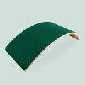 Curved wooden balance board for kids sensory training with dark green felt layer - Dark Green