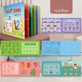 Kids Montessori Quiet Book for math learning and firefighter matching puzzle - Numbers Cognition