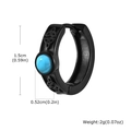 Black matte stainless steel hoop earring with Celtic knot and turquoise inlay - Black