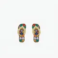 Bunte Flip-Flop-Ohrstecker aus S925 Silber mit Edelsteinen für einen sommerlichen Look - 925er Silber / 925 Sterlingsilber