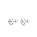 Orecchini a lobo minimalisti in argento S925 con scintillanti pietre di zirconia tonda - Argento 925 / Argento
