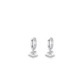 Eleganti orecchini a cavallo a dondolo in argento 925 con micro-cristalli scintillanti - Argento Sterling S925 (RHE854)