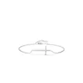 Elegant S925 sterling silver cross pendant bracelet with adjustable lobster clasp chain - 925 Silver / 925 Sterling Silver