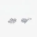 Boucles d'oreilles goutte en argent S925 avec zircons en poire au design élégant - Argent 925 / Argenté