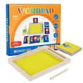 Wooden sand tracing tray set for kids learning letters and numbers with cards - Wooden Sand Tray Literacy Toy Set (Sand Art 0.36kg)