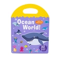 Ocean World Kleinkind-Beschäftigungsbuch mit 33 Aufklebern und Tragegriff - Unterwasserwelt