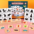 Puzzle in legno trova l'ombra per bambini per allenare le abilità cognitive e visive - Gioco Delle Ombre