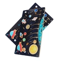 Puzzle in legno del sistema solare per bambini con pianeti colorati e galassia - Labirinto Scorrevole Spaziale
