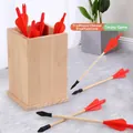 Jeu de Pitch-pot chinois traditionnel avec récipient en bois et flèches à plumes - Jeu de Pitch-pot