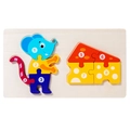 Lernpuzzle aus Holz mit Maus, Käse und bunten Zahlen für die frühkindliche Bildung - Mäuse Und Käse