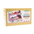 Set gioco bancone gelati e caffè in legno rosa in confezione regalo di qualità - Rosa