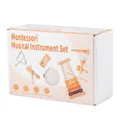 Set d'instruments de musique Montessori en bois pour enfants avec xylophone et tambours - Combinaison d'Instruments Orff (Ensemble de 7 Pièces)