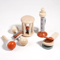 Set di strumenti musicali in legno per neonati con campanelli in colori morandi - Set di Combinazione Musicale