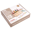Tablero de madera con formas geométricas para el desarrollo cognitivo infantil - 22*18*4.8cm / Juego de Bloques de Emparejamiento de Formas