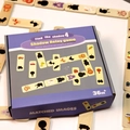 Find the Shadow Relay game purple set with wooden animal and vehicle matching strips - Shadow Generation 4-Relay Game