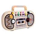 Pannello sensoriale in legno design radio con luci LED e interruttori interattivi - Luce Busy Board Registratore