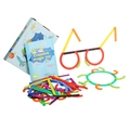 Creative DIY building blocks set with colorful plastic pieces for kids aged 36M+ - 17x12x3cm / Magic Stick (81pcs)