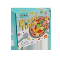 Set de pizza en bois KABI dans une boîte verte pour jeux de rôle éducatifs - Jeu de Coupe de Pizza