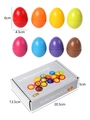 Giocattolo educativo uova assortite con 8 colori e forme geometriche in confezione - Uova di abbinamento divertenti