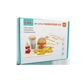 Set burger in legno KABI in confezione premium per giochi di ruolo per bambini - Set di Hamburger KB (Set di Hamburger KB 0.65)