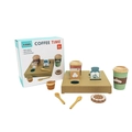 Set caffè KABI in legno per bambini con scatola dipinta e accessori realistici da gioco - Set da Caffè (Portacarte)