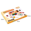 Wooden fruit skewer play set with strawberry and kiwi pieces for toddler motor skills - Fruit Tanghulu