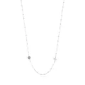 Collier en argent sterling S925 avec croix en cristal et pendentif œil bleu - Argent 925 / Argent