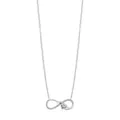 Collana con pendente a cuore infinito in argento S925 con accenti di zirconi lucidi - Argento 925 / Argento