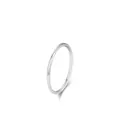 Minimalistischer S925 Sterlingsilber Ring mit polierter Oberfläche und S925 Punze - US-Größe 3,5 / Silber
