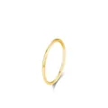 Minimalistischer S925 Sterling Silber Stapelring mit 18K Vergoldung für Damen - US-Größe 3,5 / Gold