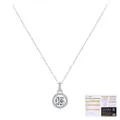 1.0ct D color VVS1 moissanite silver necklace with GRA quality certification - 925 Silver / 925 Sterling Silver