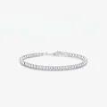 Minimalistisches S925 Sterlingsilber Perlenarmband mit Karabinerverschluss und Verlängerung - 925er Silber / Silber