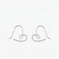 Pendientes de corazón en plata S925 minimalistas con un diseño estilizado y elegante - Plata 925 / Plateado
