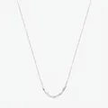 Minimalistische S925 Sterlingsilber Halskette mit geometrischen Würfelperlen an feiner Kette - 925er Silber / 925 Sterlingsilber
