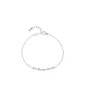 Pulsera de trébol en plata de ley S925 con cinco circonitas brillantes y cadena de extensión - Plata 925 / Plateado
