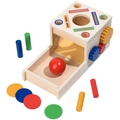 Scatola Montessori in legno con ingranaggi e forme colorate per lo sviluppo infantile - Scatola Obiettivo Ingranaggi (hg齿轮目标盒P0.55)
