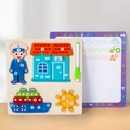 Wooden 3D sailor and ship puzzle set with alphabetic drawing board and pen - Ship