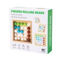 Fingers Rolling Beads Holzspielzeug in vier Farben zur Hand-Auge-Koordination - 11.8*11.8*3.5 / Kleine Größe