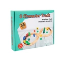 Wooden 8-character train track set for kids with 33 pieces of magnetic vehicles - 8-Shape Track Set (33片轨道积木0.88kg) / 27.5x21.5x4.5cm
