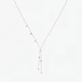 Elegante collana a Y in argento sterling S925 con ciondoli a stella minimalisti - Argento 925 / Argento sterling 925