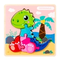 3D wooden cartoon Isanosaurus dinosaur puzzle for kids early learning development - Isanosaurus