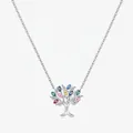 Collar Árbol de la Vida de plata de ley S925 con elementos de ojo turco de colores - Plata 925 / Plata de ley 925