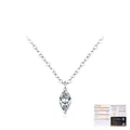 Marquise cut 1 carat D color moissanite solitaire necklace in S925 sterling silver - 925 Silver / 925 Sterling Silver
