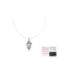 1ct marquise cut moissanite pendant on invisible fishing line necklace in S925 silver - Marquise Cut (MSN0147) / 925 Silver
